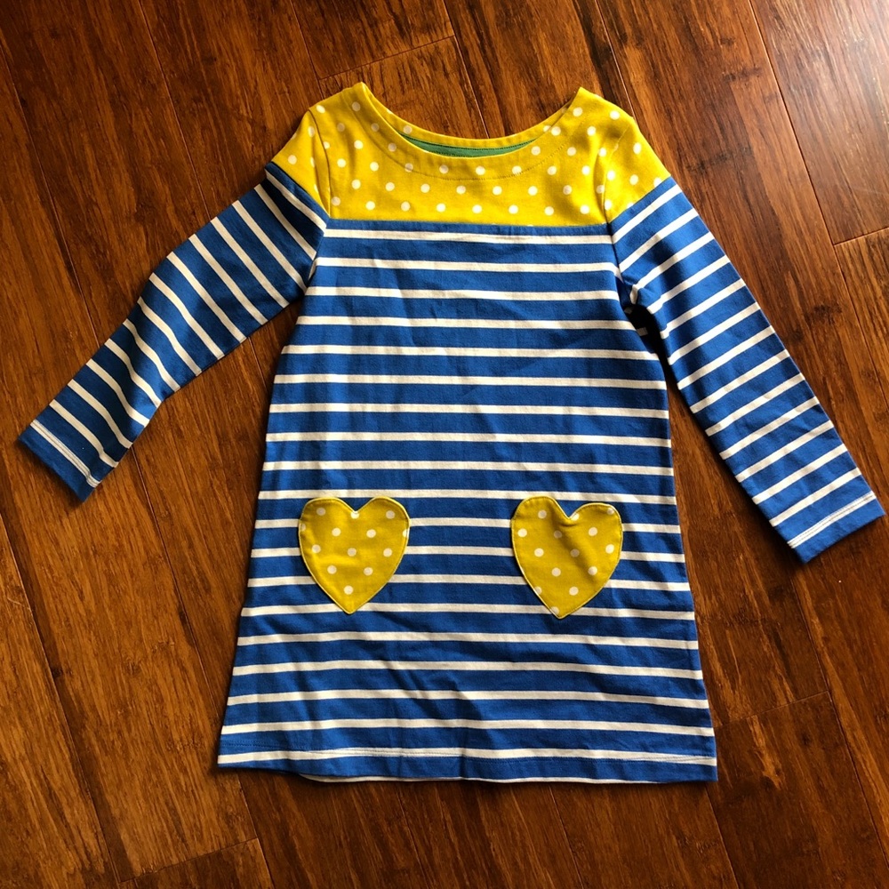 Mini Boden 💛 Jersey Heart Pocket Dress